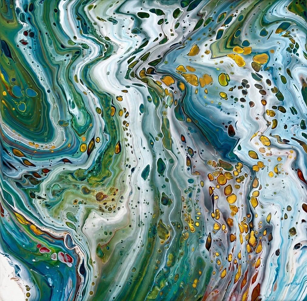 Pour Study — Emerald Current